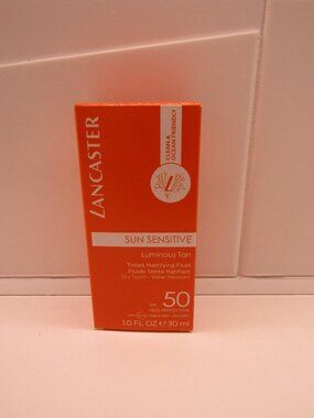 LANCASTER Sun Sensitive Tinted Mattifying Fluid--Dry Touch--NIB--SPF 50